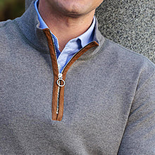 Zipper placket for sweater