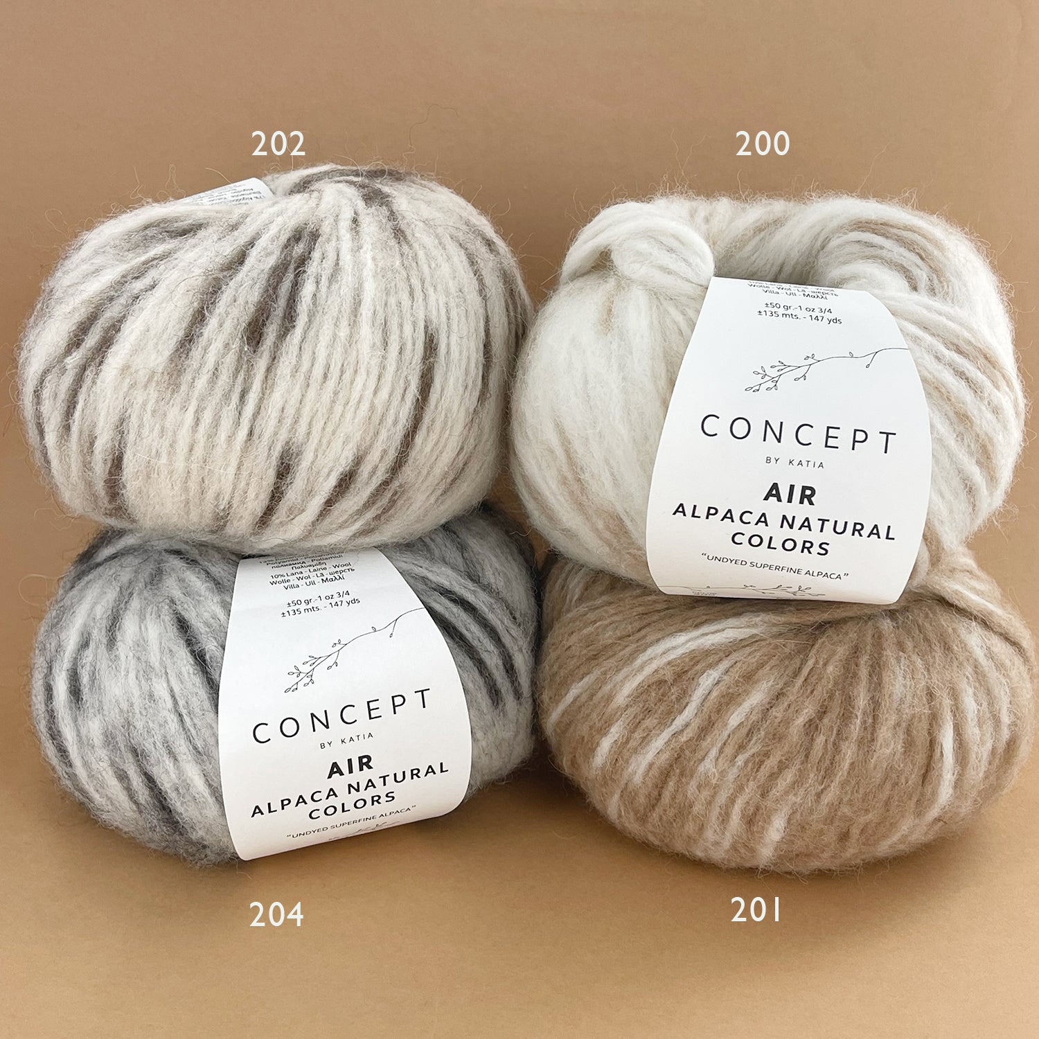 AIR Alpaca natural colors, 50 g