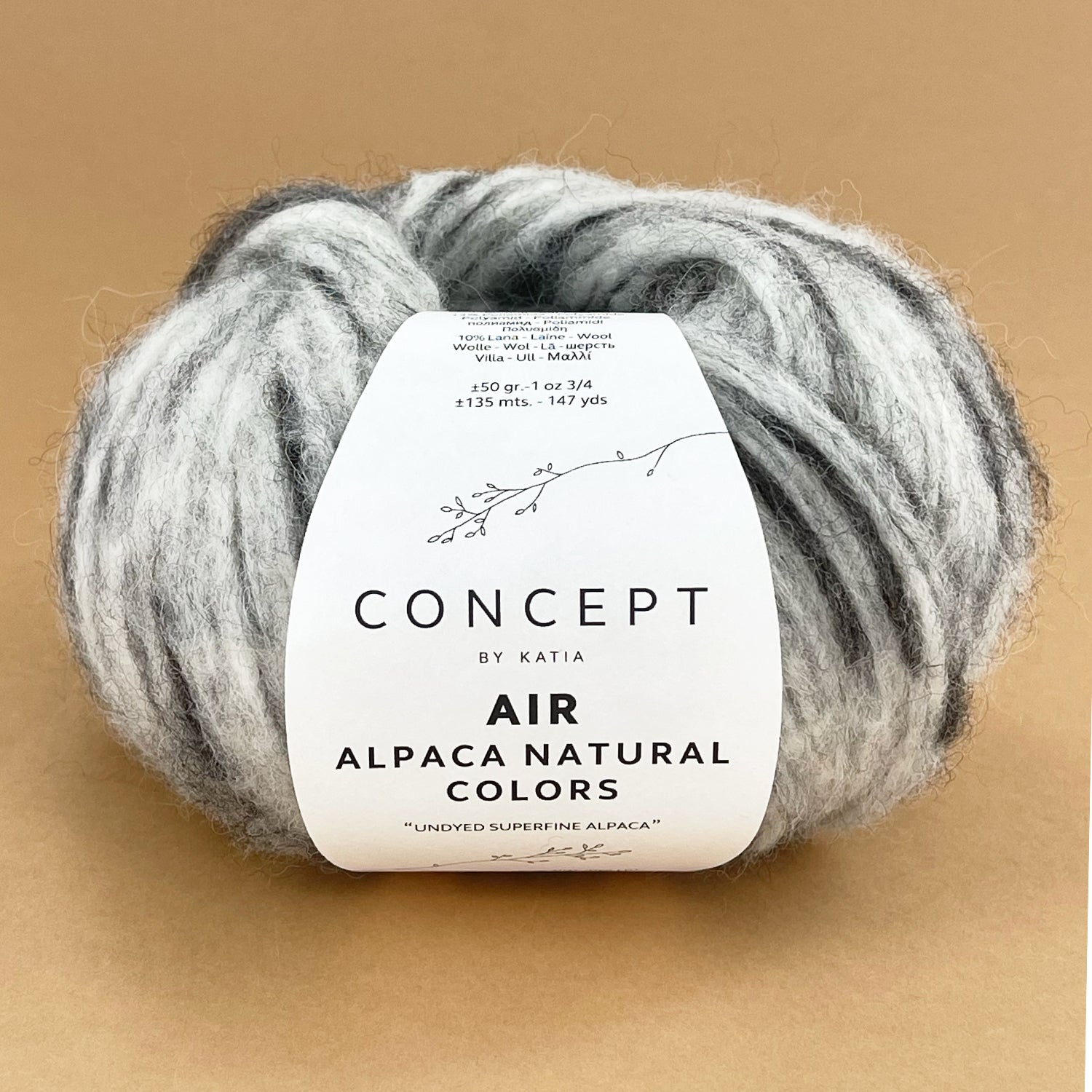 AIR Alpaca natural colors, 50 g