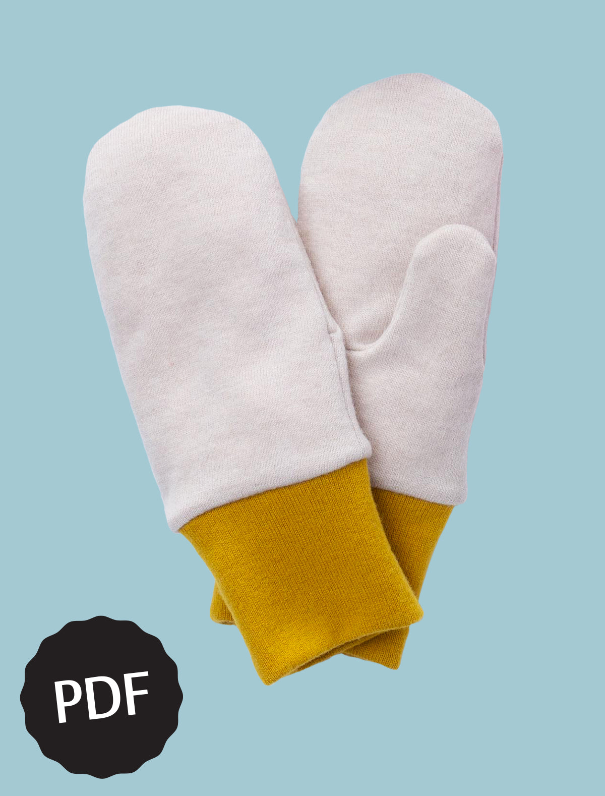 Warm merino wool mittens, e-pattern