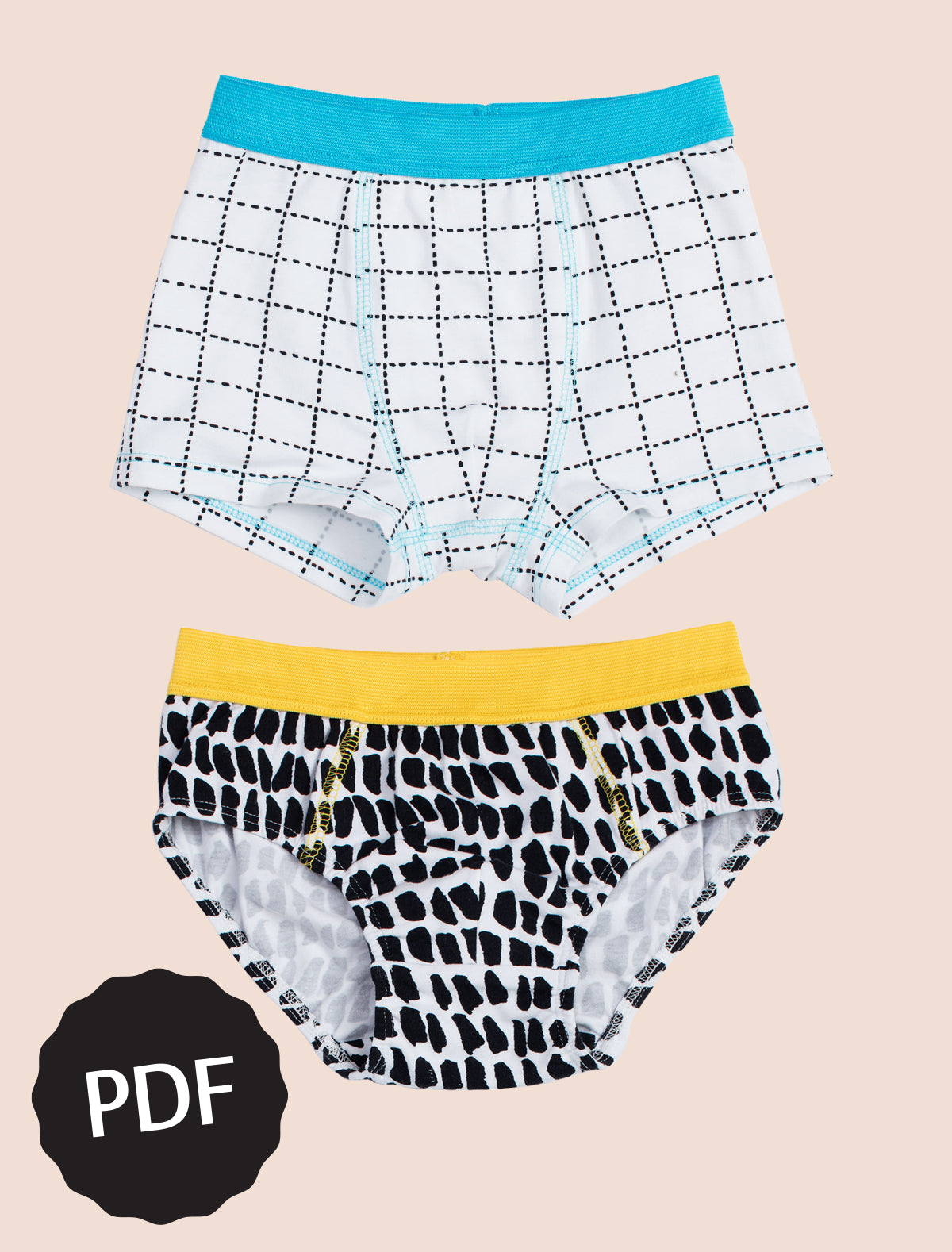 Boys' underpants and boxer briefs e-pattern