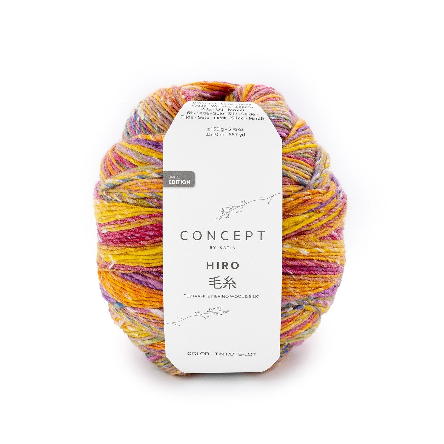 HIRO Extrafine merino wool & silk, 150 g